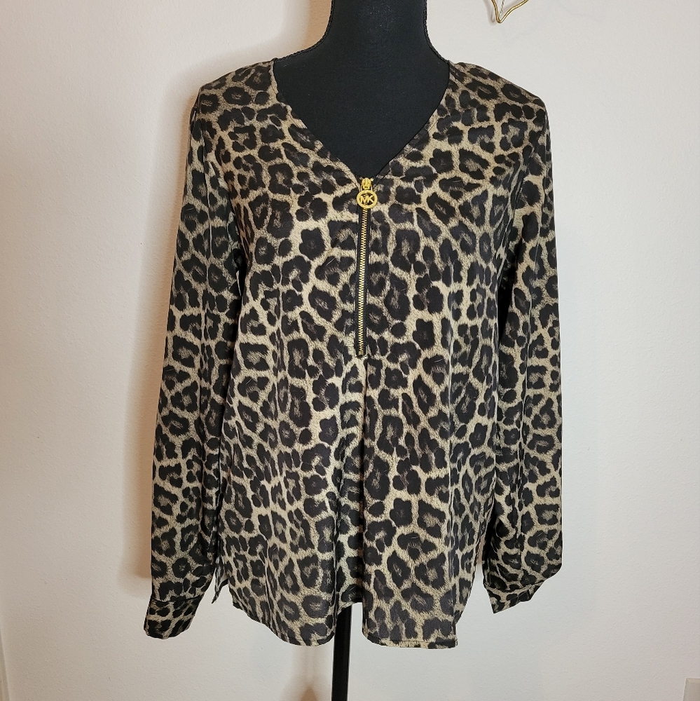 Michael Kors Cheetah Print Blouse